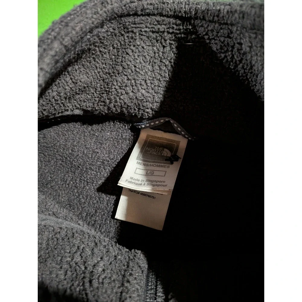 North Face Pullover Mens‎ Large Gray Fleece Half Zip Jacket Outdoors Hiking Warm